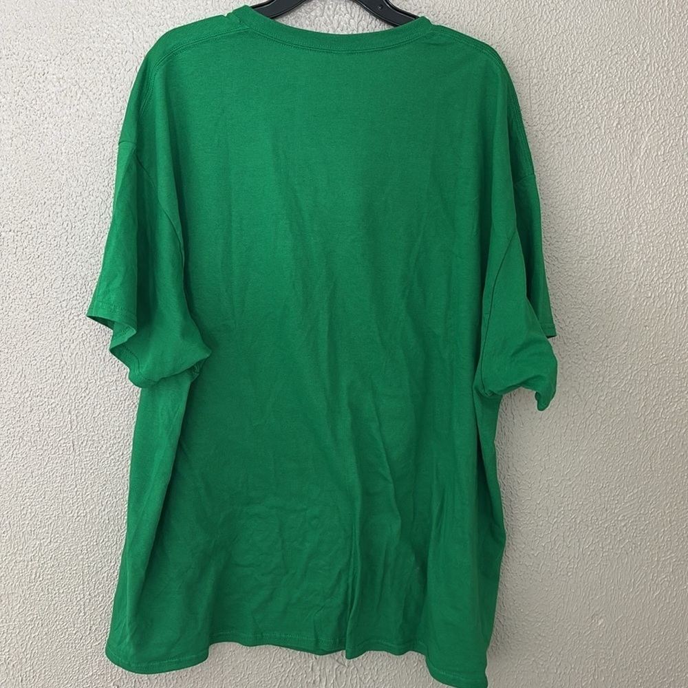 Peanuts Christmas Plus Size Unisex T-shirt Green XXL Charlie Brown Snoopy - Picture 4 of 4
